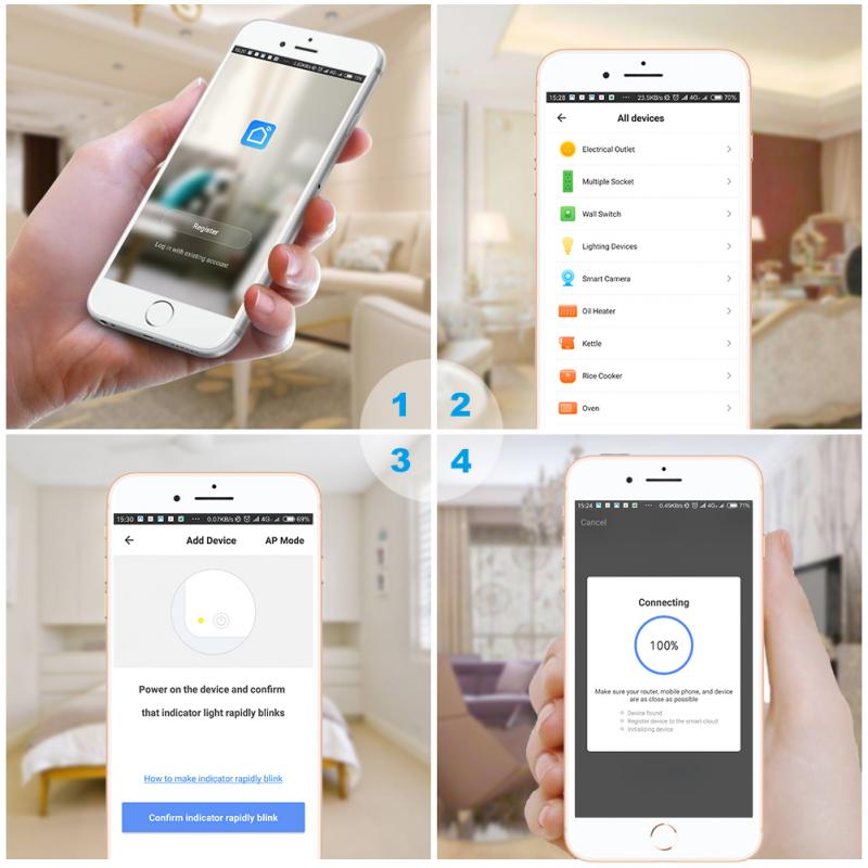 Tuya – prise connectée Smart Life, royaume-uni, connexion WIFI, télécommande avec fonction de chronométrage des statistiques de puissance, pour Alexa et Google Home