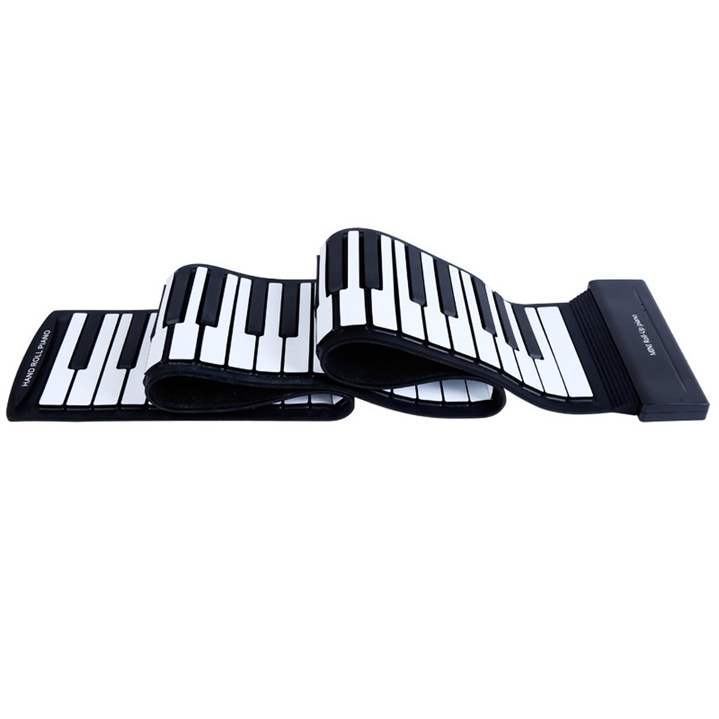 88 Keys For Hand Held Piano Thickening Midi Soft Keyboard Folding Portable Electronic Organ With Pedal: Default Title