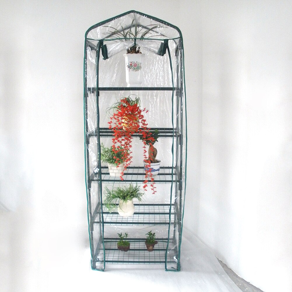 Garden PVC Warm Tier Corrosion-resistant Plant Greenhouse Cover Waterproof Anti-UV Protect Plants Flowers (without Iron )