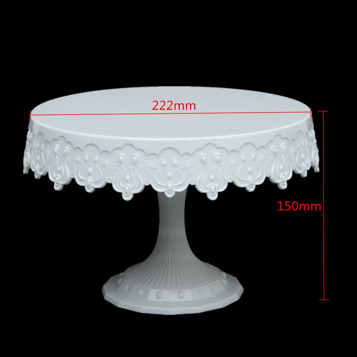 Plastic Cake Stand Round Cake Shelf Rack Holder For Wedding Party Cake Dessert Serving Tools Decoration European Style 222*150mm