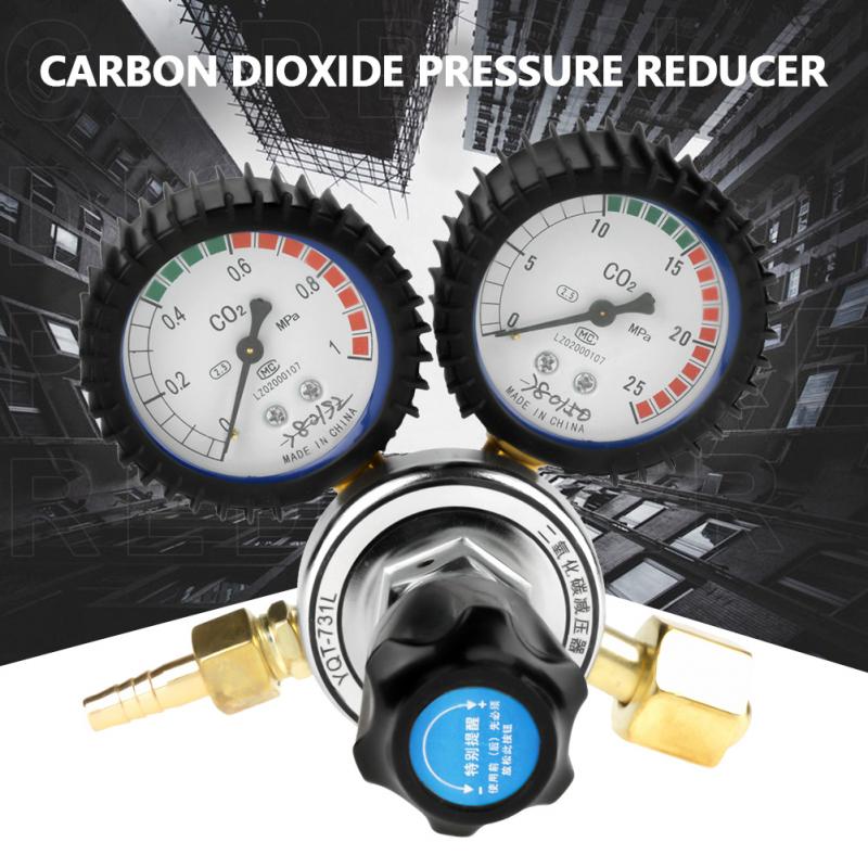 G5/8 co2 gasflaske regulator kuldioxid svejsetryk reducering zink legering messing materiale