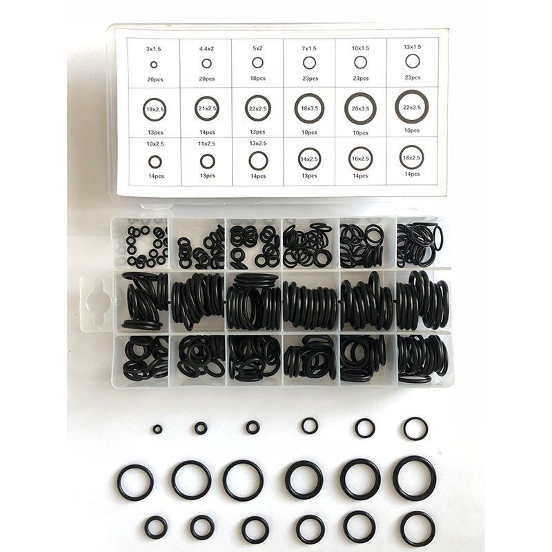 279 stk o-ring gummipakning klassificering sort o-ring pakningssæt nitrilpakning bilpakning