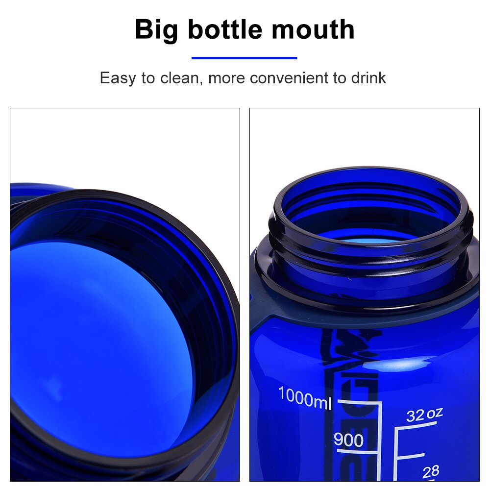 Widesea camping 1100ml tritan vesipullo juomiseen urheilu bpa ilmainen armeija pullo ulkona kuppi muki astiasto matkailu vaellus