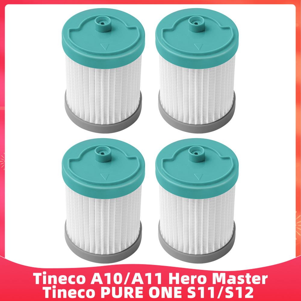 Apto para Tineco A10/A11 Hero Master/PURE ONE S11/S12 Series aspiradoras inalámbricas repuesto cepillo rodillo prefiltro Hepa: Grey