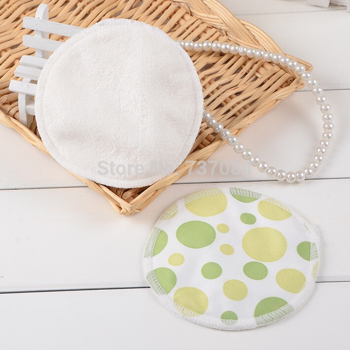 Gratis bezorging, 10 stks/partij borst verpleging pad, Absorberende bamboevezel herbruikbare wasbaar, Buiten waterdichte pul voeden beha pad