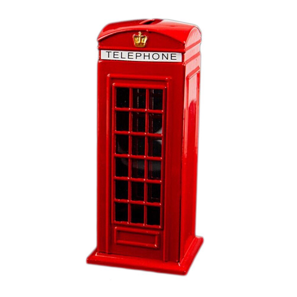 Metalen Rode Britse Engels London Telefooncel Bank Coin Bank Saving Pot Spaarpot Rode Telefooncel Box