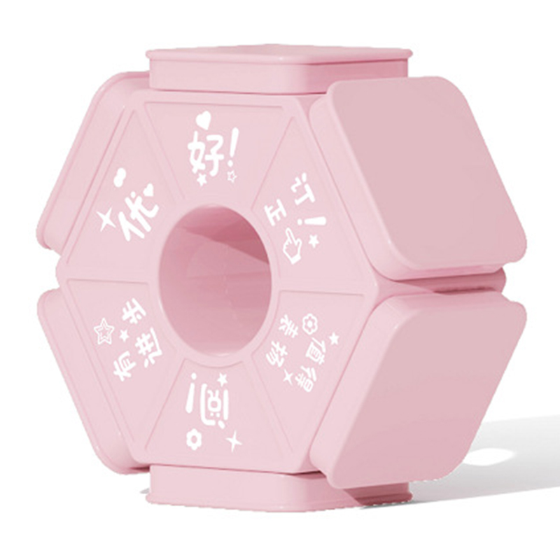 1pcs Seal Six-sided Teacher Seal Award Badge Special for Kids Children H-best: Red