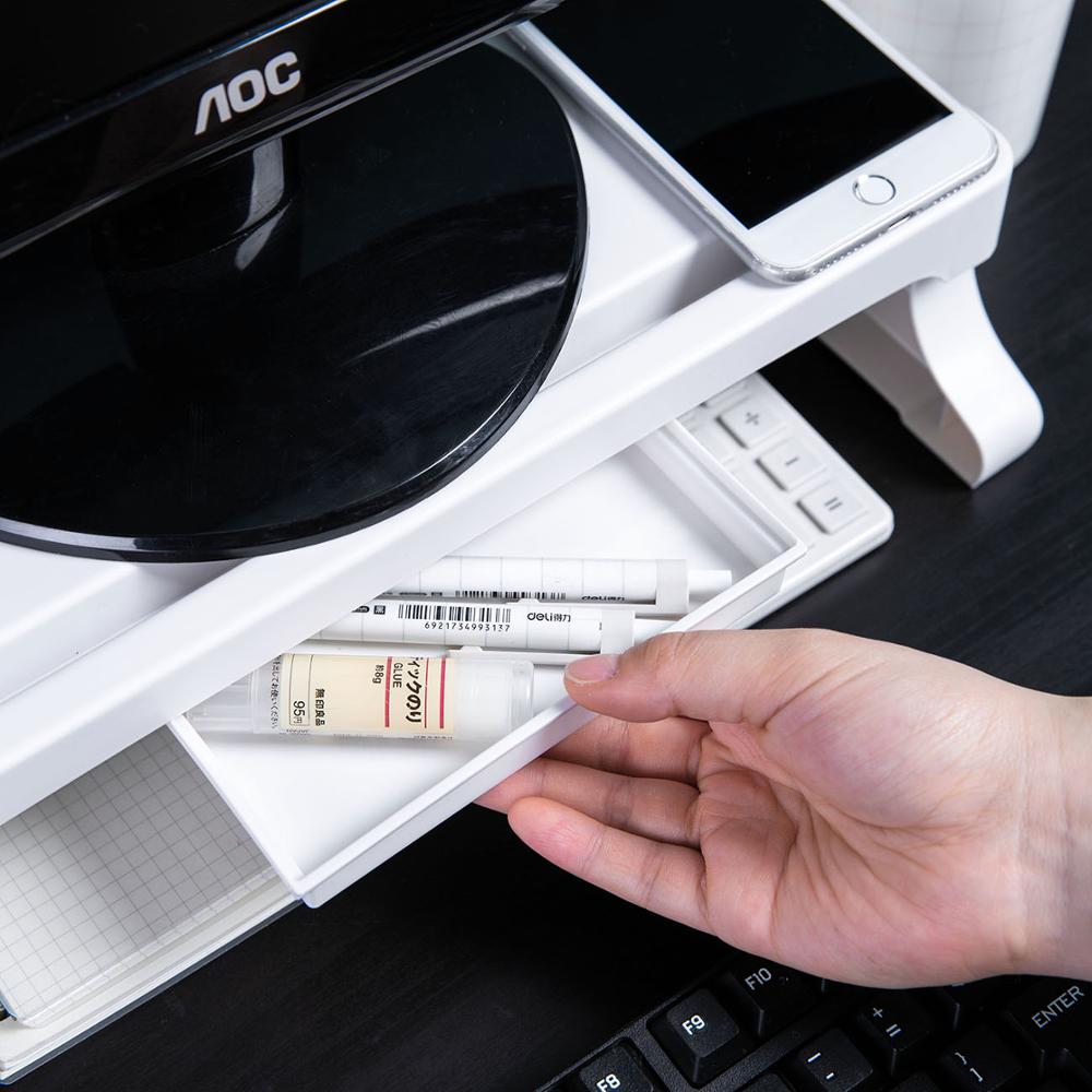 1PC Computer Monitor Increased Shelf Desktop Keyboard Sundries Storage Rack Screen Holder Storage Shelf