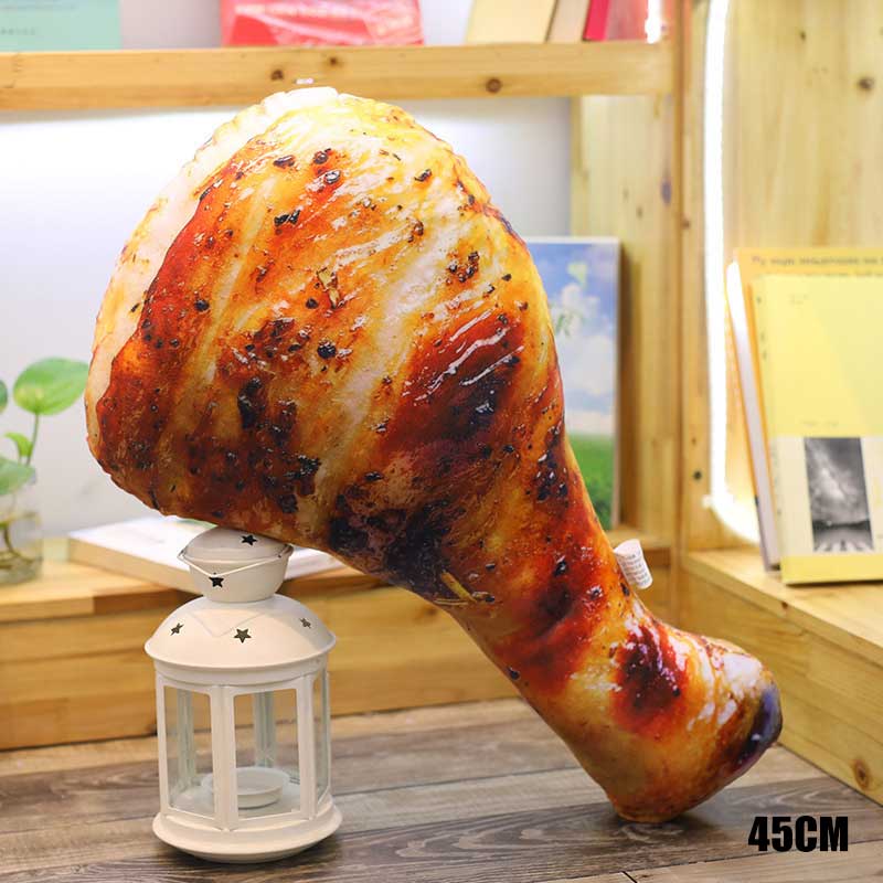 3D Simulation Chicken Leg Pillow Food Plush Toy Throw Pillow Doll DC120: 5