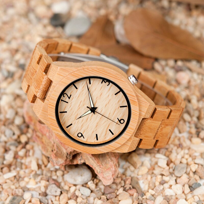 Relogio masculino BOBO VOGEL Hout Horloge Mannen Top Brand Luxe Houten Uurwerken Grote mannen W-D27