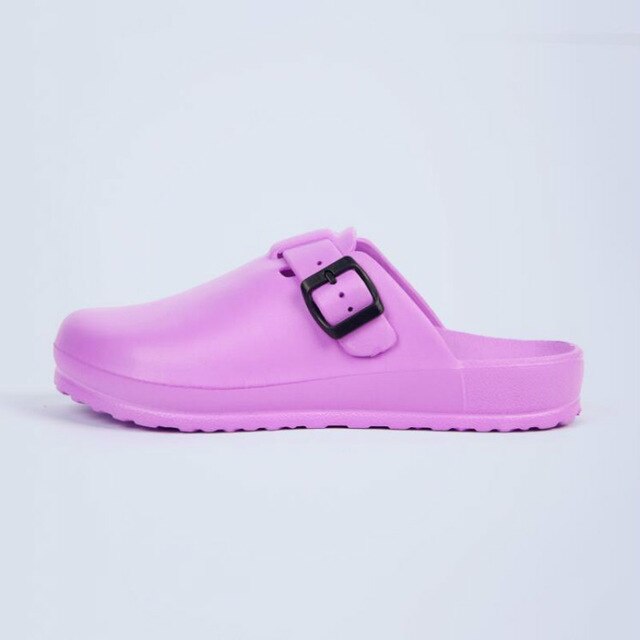 Medische Schoenen Doctor Verpleegkundigen Beschermende Schoeisel Operatiekamer Klinische Ziekenhuis Klompen Slippers Schoenen Man Vrouwen Strap Werk Schoenen: Roze / L