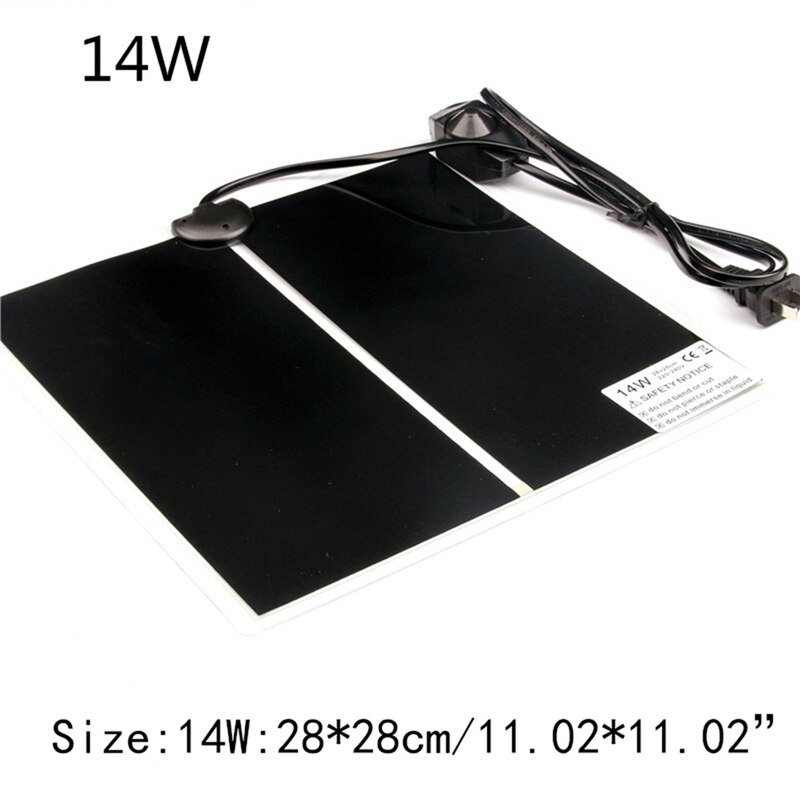 Huisdierverwarming, reptielverwarmingsmat, huisdierverwarming voor reptielen, terrariumverwarming met thermostaatregelaar, eu/au/us/uk-stekker: Stekker 14w