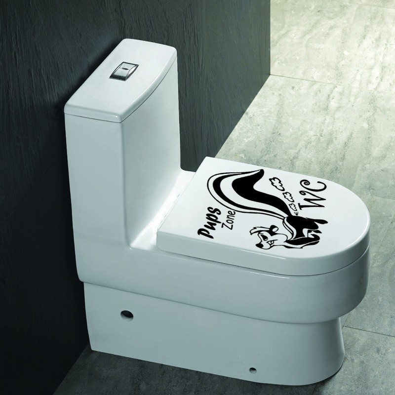Gør-det-selv toiletklistermærker sæde badeværelse wallsticker hjem køleskab vægmærkat kunst badeværelse dekoration tilbehør boligindretning