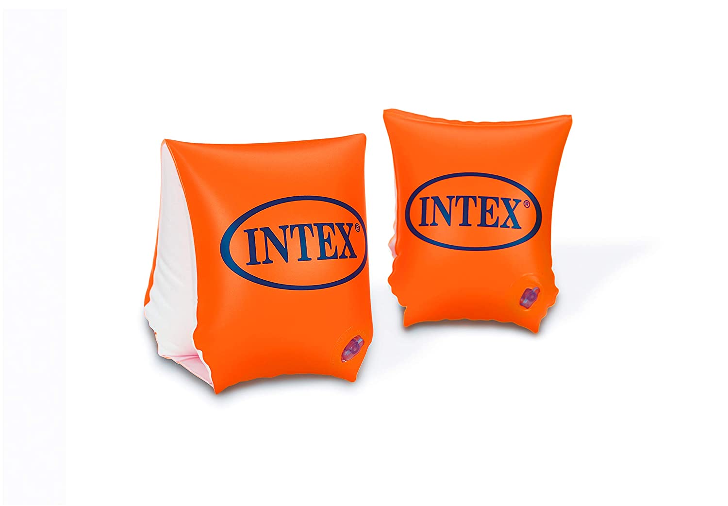 Intex- De Luxe Braccioli di lusso, colore Arancio, 23 x 15 cm, 58642