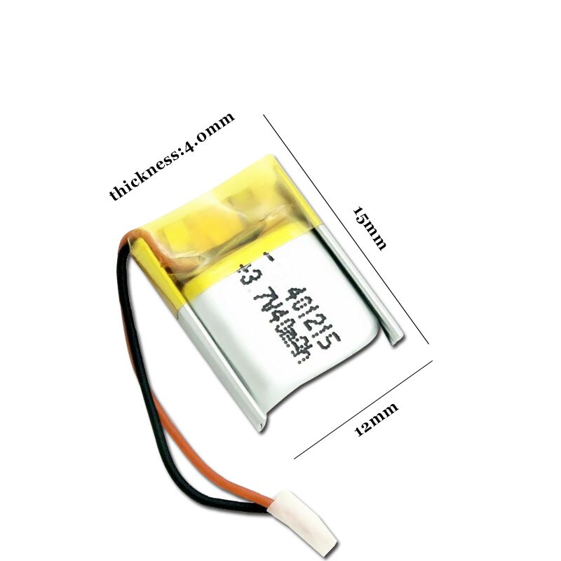 5-100Pc 3.7V Lipo Cellen 401215 40Mah Lithium Polymer Oplaadbare Batterij Voor MP3 MP4 Gps Bluetooth speaker Headset Selfie Stok