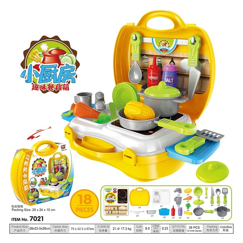 20148 del bambino Giochi Di Imitazione Cucina Giocattolo di Plastica Per Bambini Educativi di Taglio Frutta Verdura Cesti di Cottura Cibo Giocattolo Per I Bambini: 13