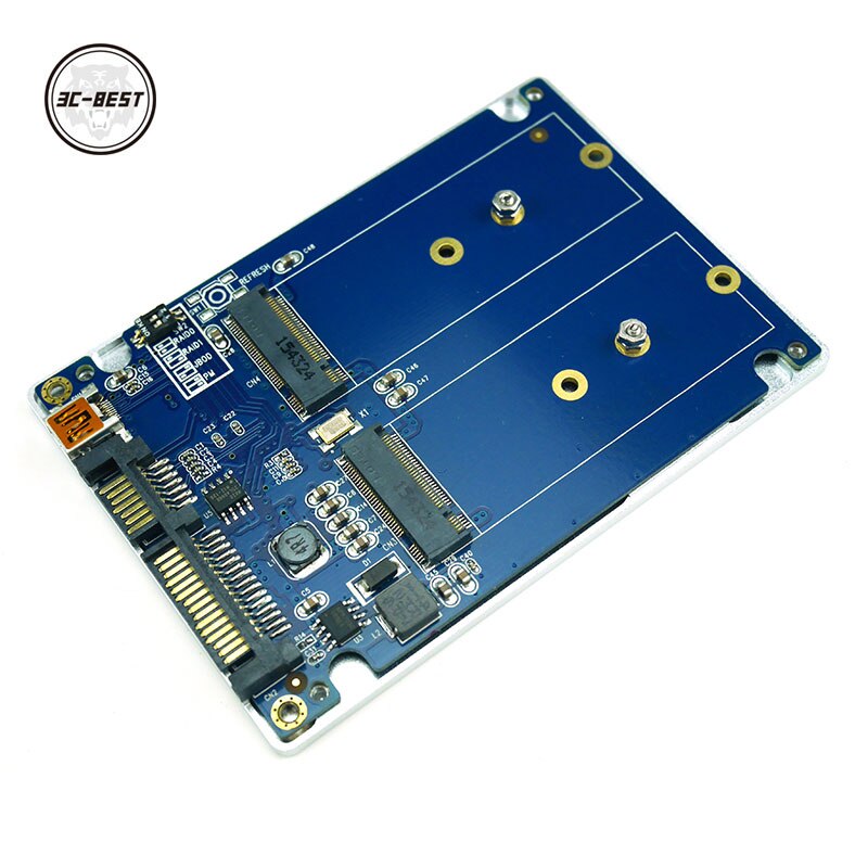 NGFF ( M2 ) SSD to 2.5" SATA Adapter M.2 NGFF SSD to SATA3 & USB3.0 Converter Card RAID ADPNG301