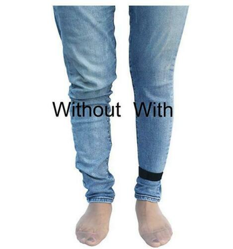 2x Elastic Adjustable Women's Boot Straps Pant Clips Straps Leg Straps