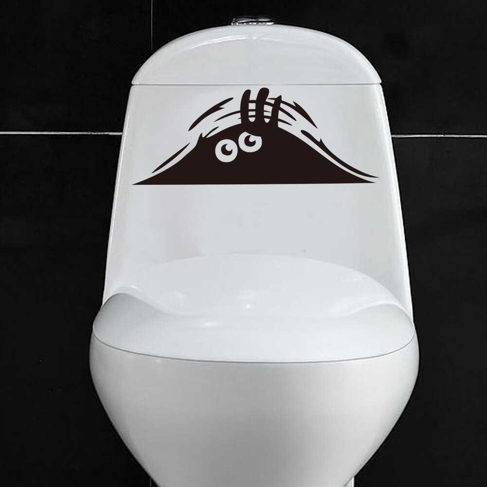 Cartoon 3D waterdichte auto muurstickers grappige wc stickers WC voor woonkamer badkamer slaapkamer vinyl pvc wanddecoratie