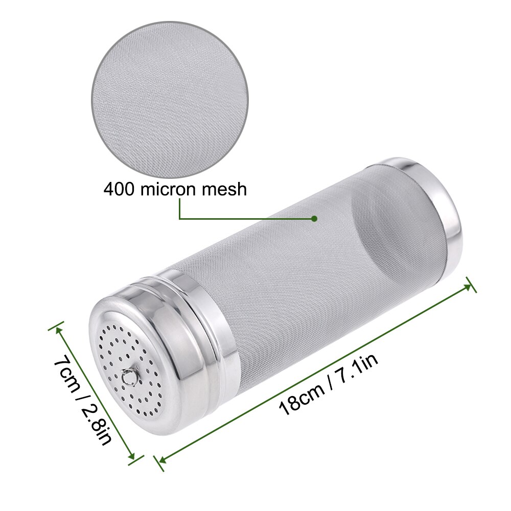 Kitchen Strainer Tool 400 Micron Mesh Stainless Steel Beer Keg Dry Hopper Home Beer Brewing Filter Hop Strainer