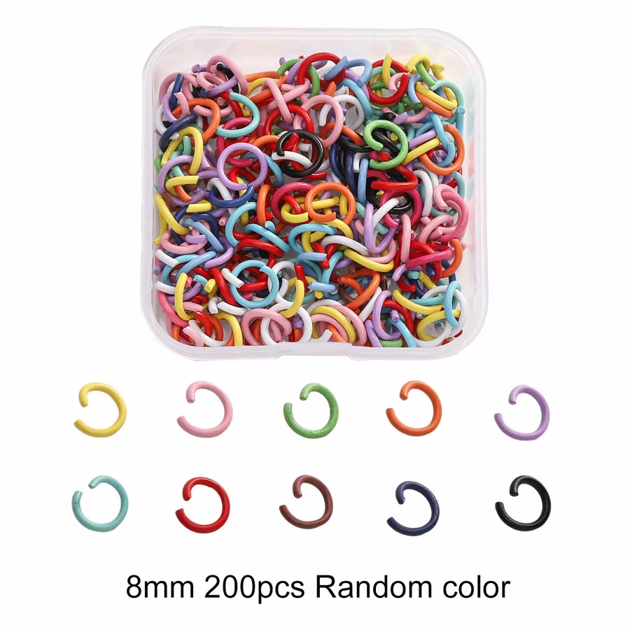 Fubuuf 40 Pezzi Moschettone Portachiavi Metallo Girevole Chiusura Aragosta Portachiavi Colorato, Scatola Organizzatrice, Ganci Portachiavi per Borse, Chiavi, Accessori Fai da Te, 10 Colori