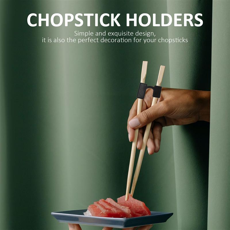 5pcs Plastic Chopstick Clips Reusable Chopsticks Aid Training Covers Holders Chopstick Holder Chop Stick Clamps