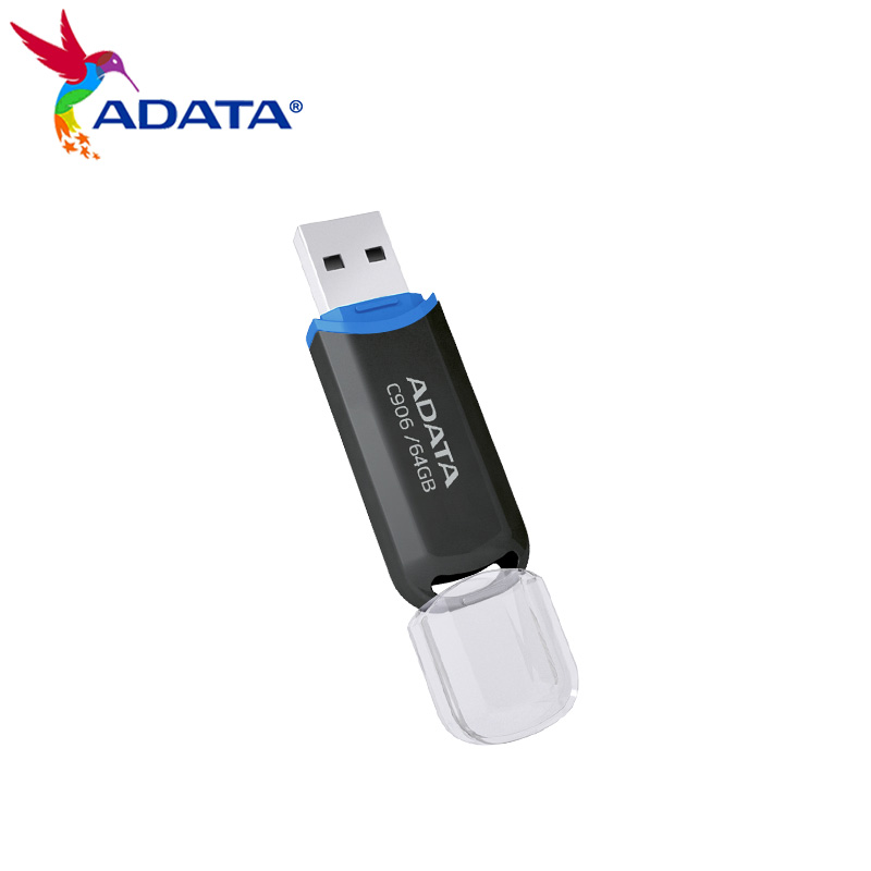 ADATA USB 2.0 Flash Disk C906 Memory Stick 8GB 16GB 32GB 64GB USB Flash Drive White Black Mini Portable Pen Drive For Computer
