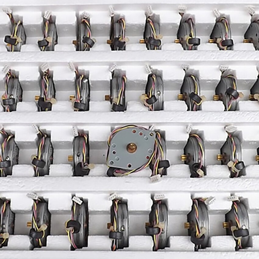 DC 12V Ultra-thin Stepper Motor 2-phase 4-wire 3.6 Degree Mini Stepping Motor 10 Teeth 0.5 Module Gear Stepper Motor Accessories