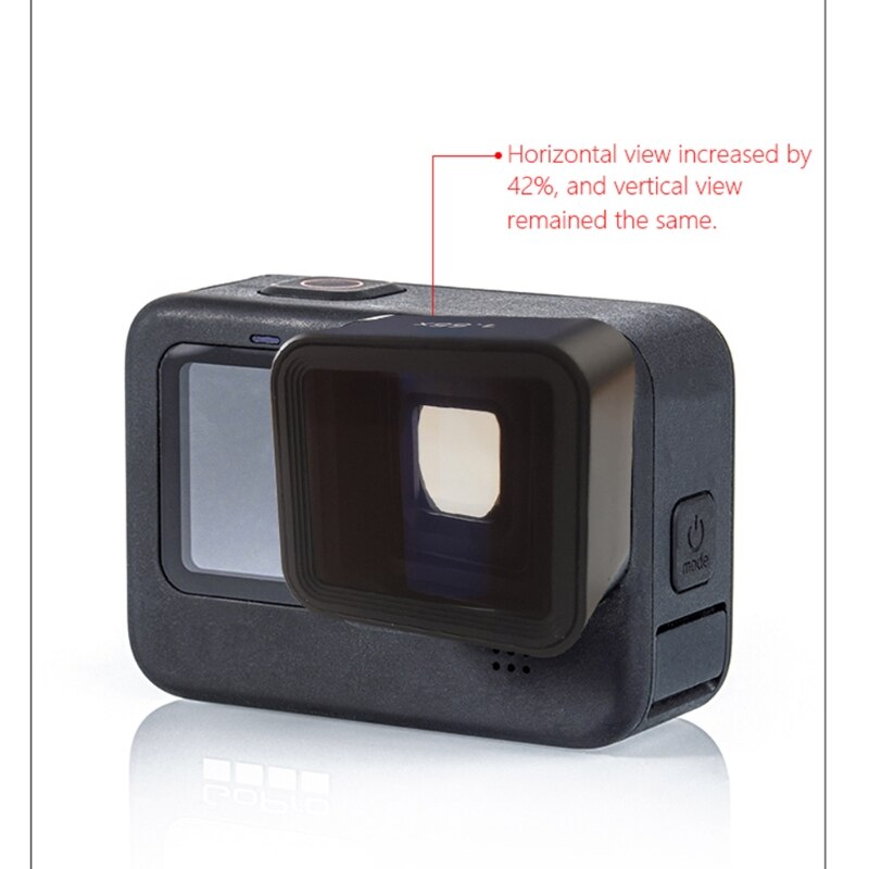 1.55X Cinema Movie Lens Breedbeeld Geborsteld Blu-ray Anamorphic Hoge-Defination Lens Compatibel Met Hero 9 Sport Action T84D