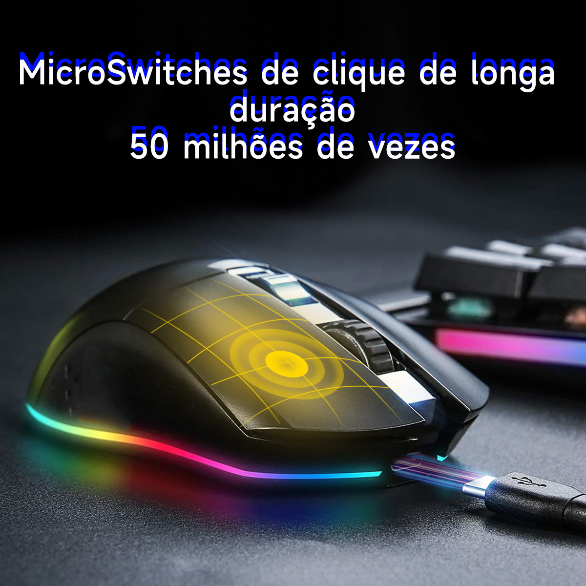 DAREU Podwójna mysz dla graczy RGB 2.4G Bezprzewodowa przewodowa mysz do gier Wbudowana bateria ładująca 930 mAh z zestawem makro do laptopa PC