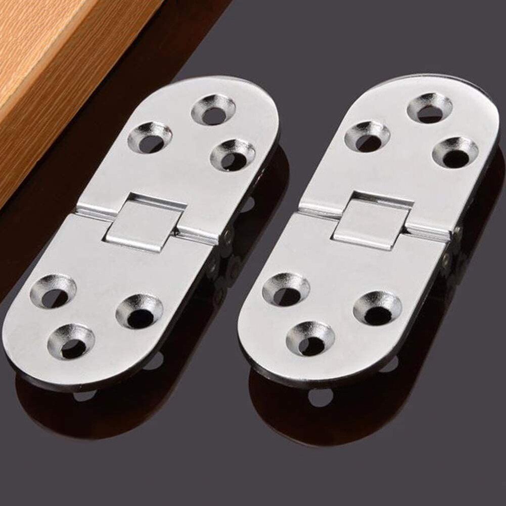 2 Pc Zinc Alloy Hinges Folding Table Accessories Flip Plate Hinges Invisible Hinges For Flip Table Cabinet Door Furniture