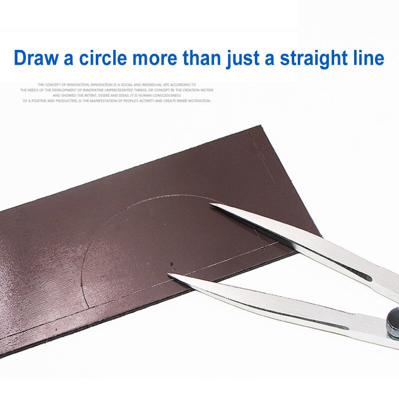 Adjustable Leather Craft Rotating Tool Scriber Marking Tools Spacing DIY Edge Creaser Stitch Sewing Leather Metal Craft 2 Sizes