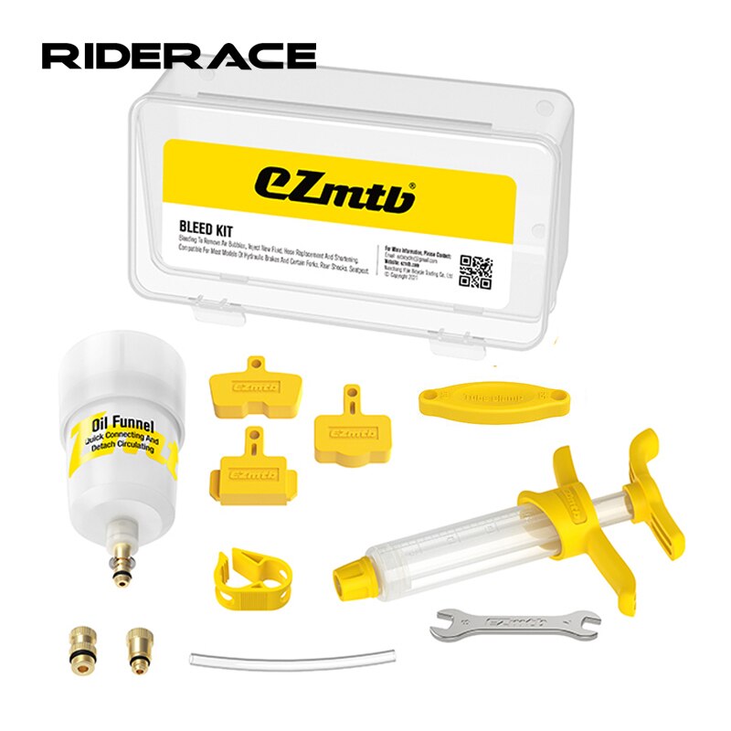 Kit de purge de frein pour vélo Shimano, Kit de purge de frein à disque hydraulique, bouchon d&#39;huile d&#39;entonnoir, outil de réparation de vélo de route et de vtt