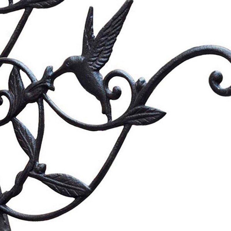 Gancho para plantas colgantes, cesta decorativa de hierro fundido para pájaros, canasta para colgar en la pared, colgador de soporte para interior y exterior