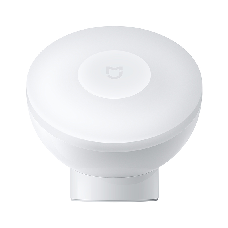 Original Xiaomi Mijia Led luz nocturna de inducción 2 lámpara brillo ajustable Sensor de cuerpo humano inteligente infrarrojo con Base magnética: Blanco
