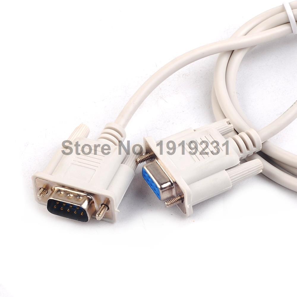 1PCS Serial Extension Cable RS232 Serial Data Cable 1.5 m DB9 Serial Male to Female 9 Pin Cross Type