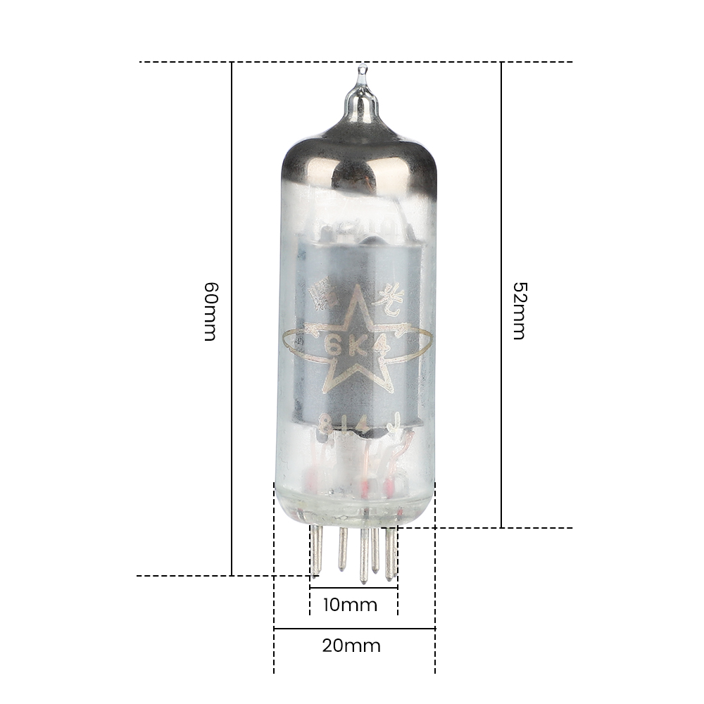 AIYIMA 2 szt. 6K4 rury próżniowe zawór elektroniczny ulepszenie lampy do parowania wzmacniaczy lampowych