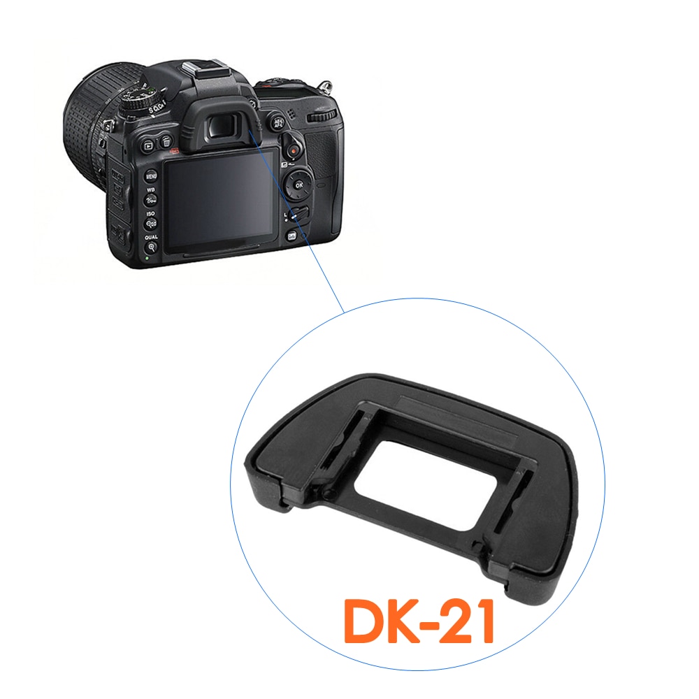 DK21 Rubber Eye Cup Zoeker Oculair DK-21 Oogschelp voor Nikon D90 D600 D300s D750 D7000 D610 D100 D200 D300 D80 d70S D70 D50