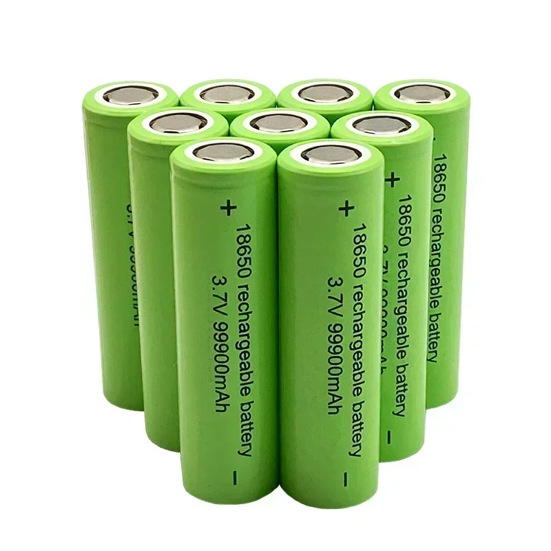 Original 18650 lithium battery 99900mAh 3.7V rechargeable battery flashlight battery toys, etc.