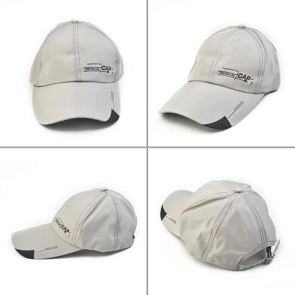 Novedad de verano, gorra deportiva para hombre, sombrero para pescado, línea de al aire libre, gorra de béisbol, visera larga, sombra, Snapback, sombrero para el sol, Gorras de hueso,
