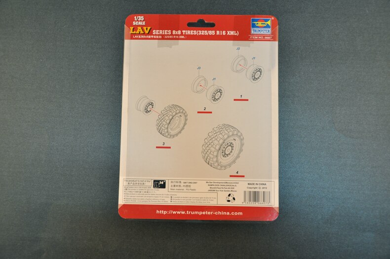 Trumpeter 06607 06608 1/35 Schaal Lav/Lav Ii Serie 8X8 Banden 325/85/ R16 Xml model Accessoires