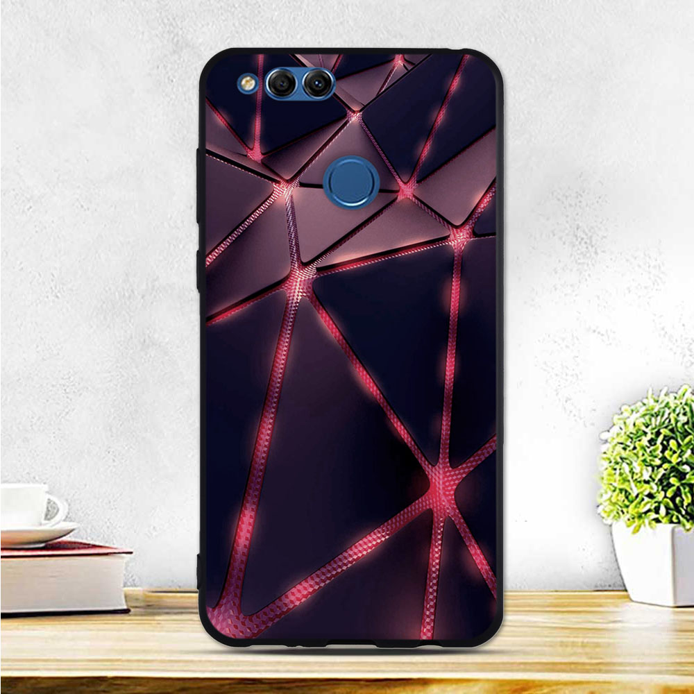 Beschermhoes Voor Huawei Honor 7X Cover Soft Silicone Back Case Voor Huawei Honor 7X7 X X7 Case 5.39 "Dunne Tpu Telefoon Cover Bags