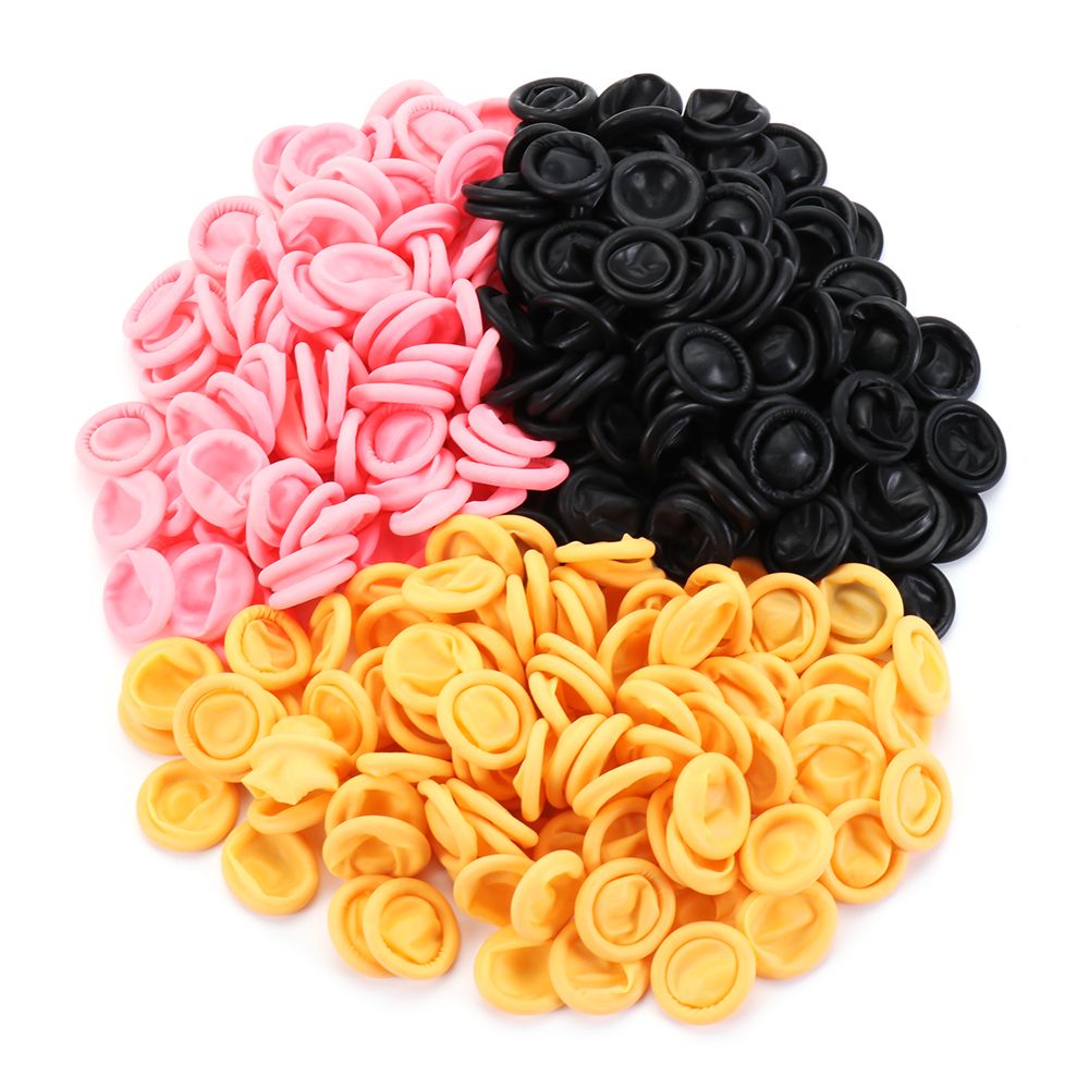 100/300 pcs anti-static disposable nail art tool finger cots finger cover rubber gloves fingertip protection gloves