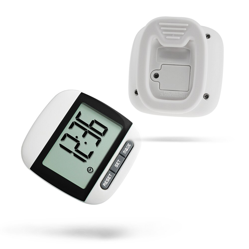 LCD Display Step Counter Digital Display Pedometer Sports Pocket Pedometer With Clip Distance Fitness Equipment Pedometer Large: Default Title