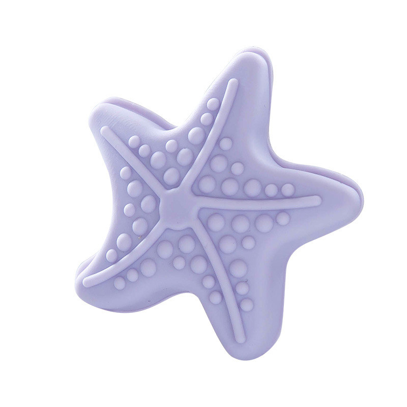 1pcs Door Handle Anti-collision Pad Wall Protection Sticker Starfish Shape Light-emitting Table Corner Safety Protection: 02