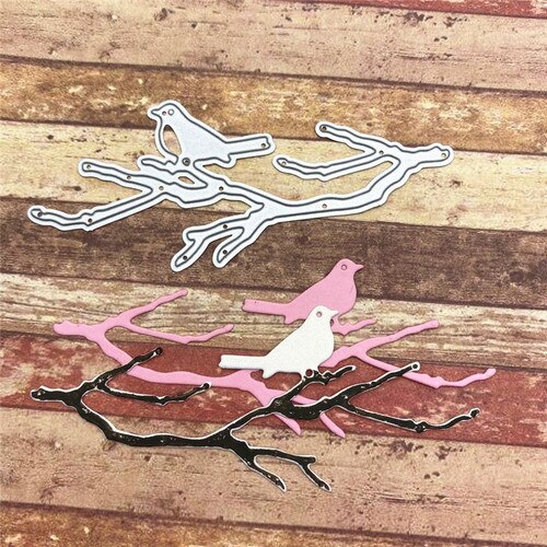 Branch bird Metal Cutting Dies for Card Making DIY Craft Die Cut Stencil
