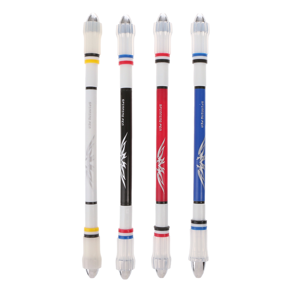 Spinning Pen Ballpoint Rolling Finger Rotating Playing Gaming Blue Ink Student School Supplies Stationery