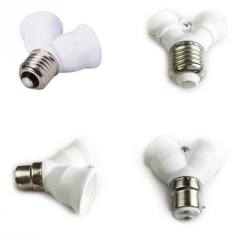 E27 Om 2 E27 Light Bulb Lamp Socket Base Adapter Converter Splitter Lamp Verlichting Lamp Houder Converter