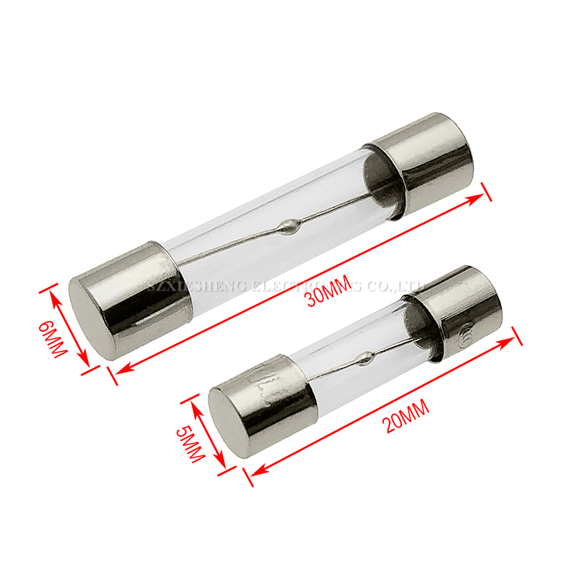 Fusible de tubo de vidrio de soplado lento, 10 piezas, 5x20/6x30MM, T0.5A, 1A, 1.25A, 1.5A, 1.6A, 2A, 2.5A, 3.15A, 4A, 5A, 6.3A, 7A, 8A, 10A, 15A, 20A