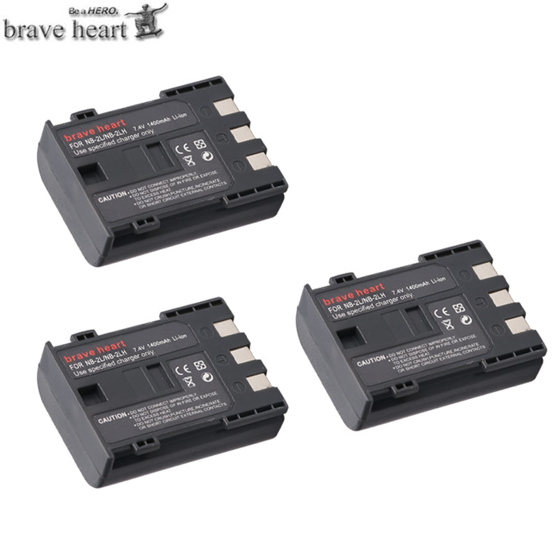 bateria NB-2L NB 2L NB2L NB-2LH NB 2LH NB 2LH NB2LH Battery for Canon 350D 400D G7 G9 S30 S40 z1 Kiss N X Rebel XT XTi: 3battery